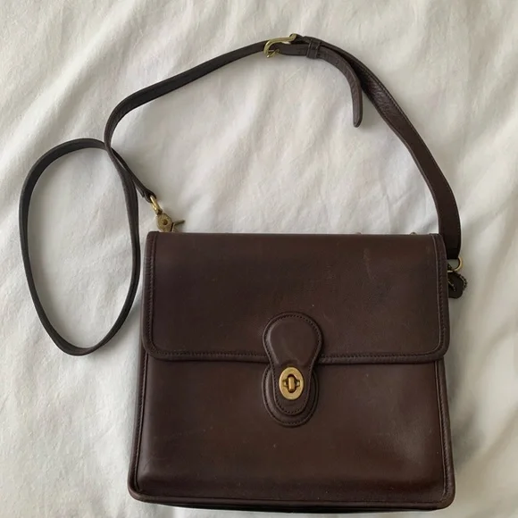 Coach Dark Brown Leather Bag - Picture 2 of 5